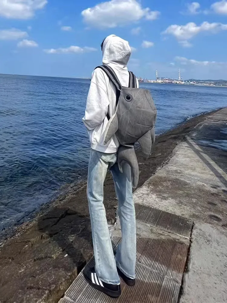 

High Waist Straight Leg Jeans Men's American High Street Vibe Long Version Bell Bottoms Slimming Leg Lengthening