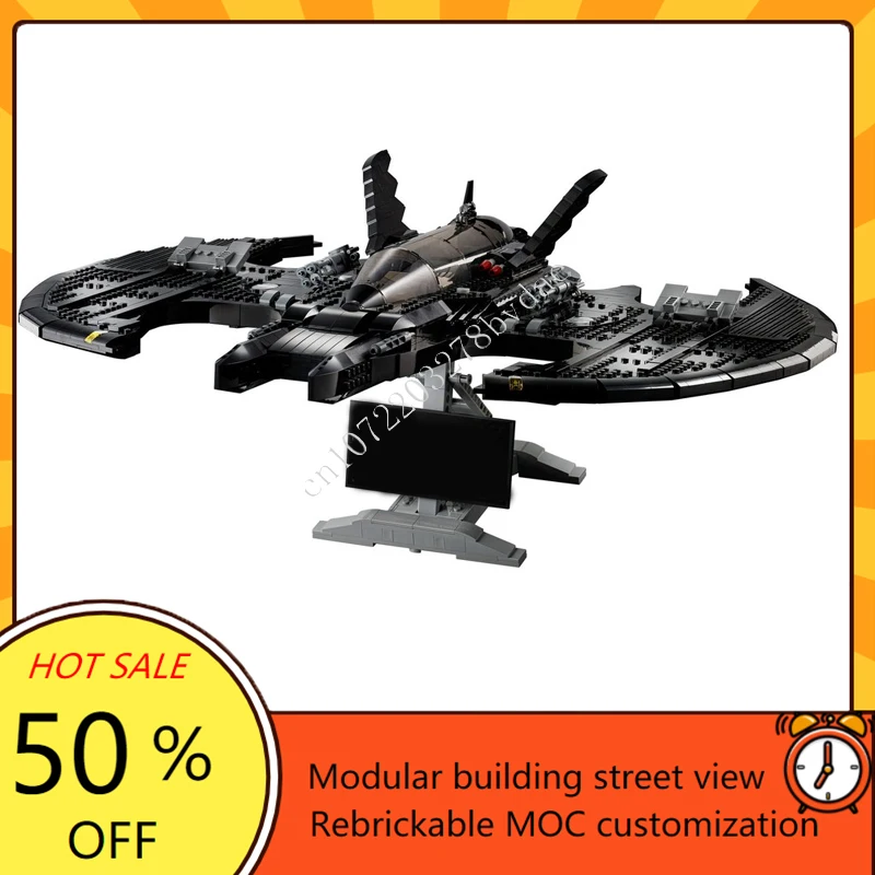 2363PCS Batwing Space War Weapon MOC SpaceShip Battle Model Building Blocks Architecture DIY Education Assembly Model Toy Gift