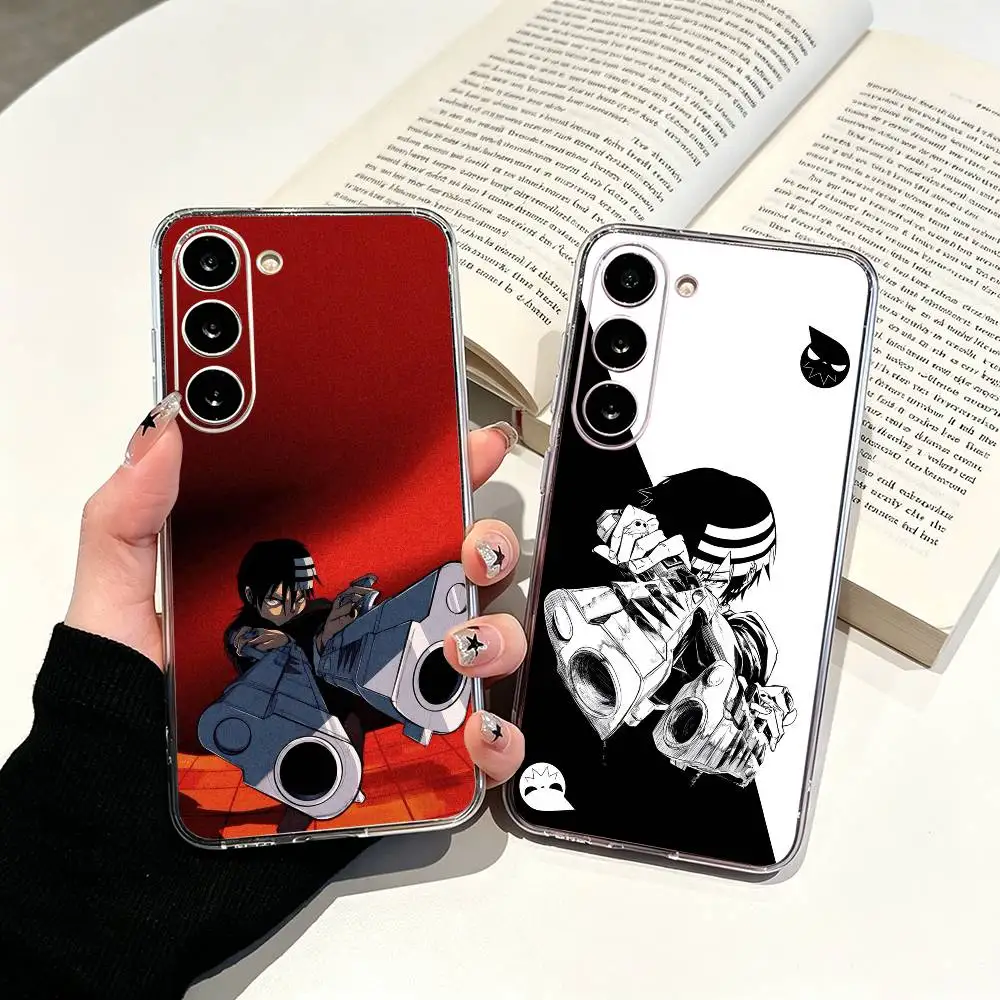 S-Soul E-Eater -Evans-SEE Clear Soft Silicone Phone Case for Samsung Galaxy A71, A70, A52, A51, A40, A30