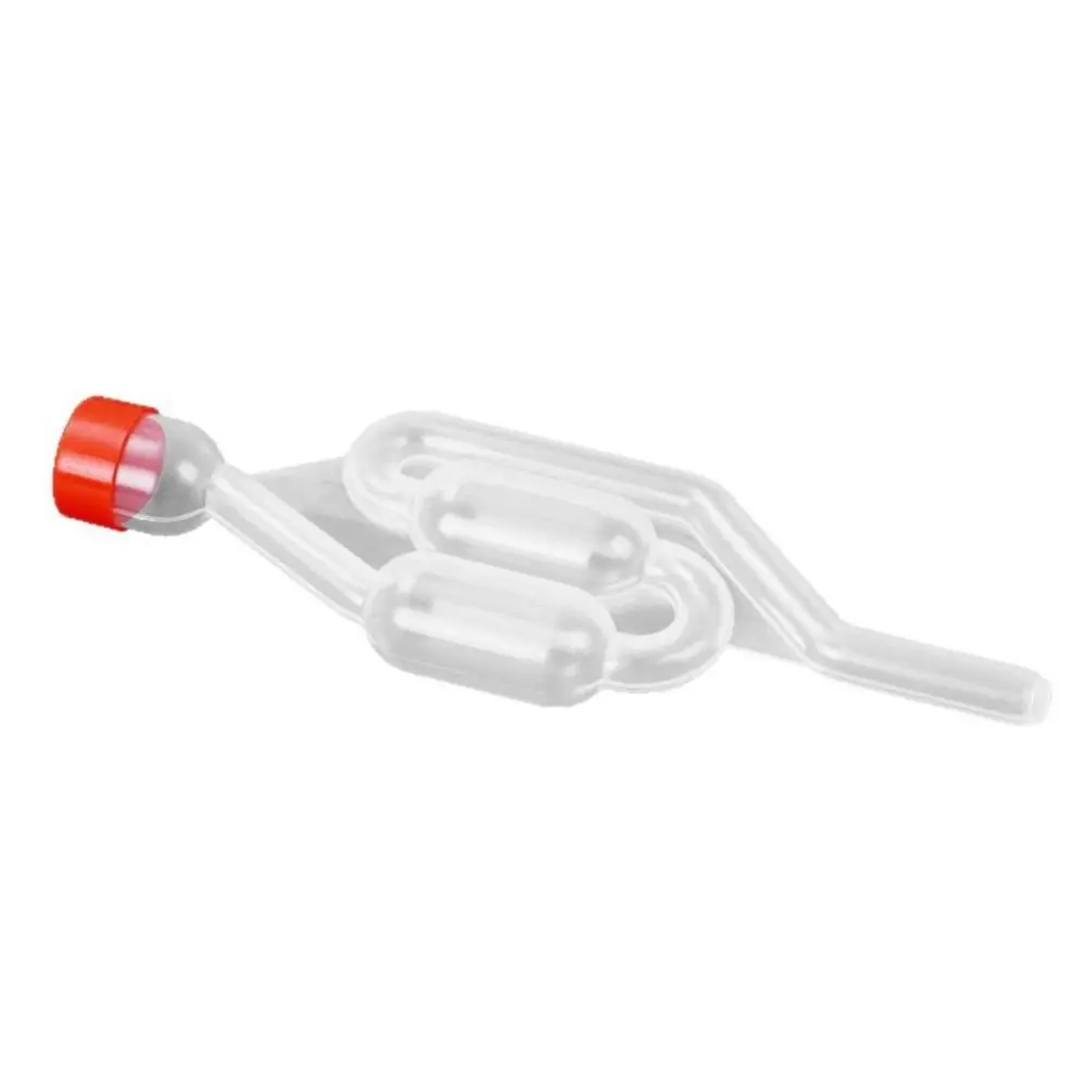 4pcs Durable Plastic Exhaust Check Valve Water Sealed Transparent Fermentation Airlock One Way S Shape Bubble Airlock Brewing