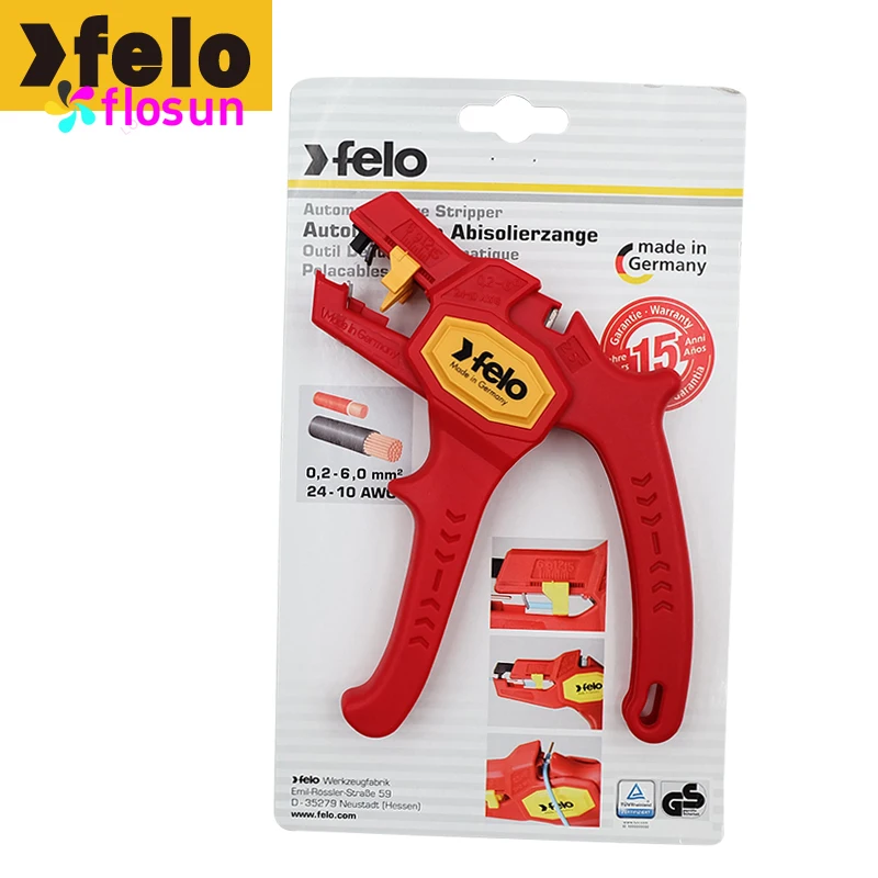 Felo 583 999 11 متجرد الأسلاك الأوتوماتيكي - مجموعة أدوات كهربائي متعددة الاستخدامات لتجريد الأسلاك بدون جهد، قوية ومتينة #5