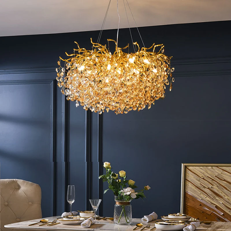 

Romantic Fireworks Pendant Lights LED Luxury Golden Hanging Lamps for Ceiling Dining Room Lampara Techo Home Decor Lustre Modern