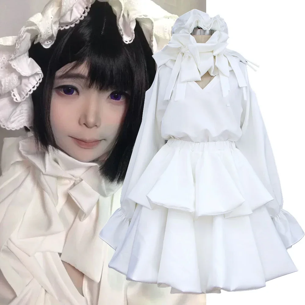 

New Anime ALIEN STAGE Young Sua Cosplay Costume Girl White Top Skirt Set Uniform Christmas Carnival Party Clothes