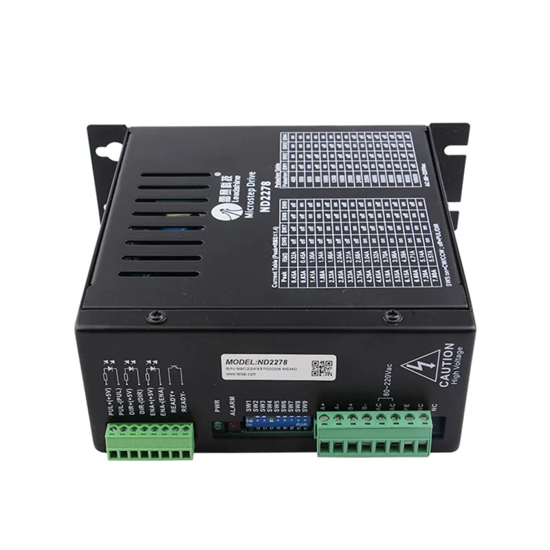 Imagem -04 - Roteador do Cnc da Movimentação da Micro-etapa do Motorista 80220vac 7.8a do Motor de Leadshine Nd2278 Adaptado ao Nema 34 Nema 23 Motor Deslizante de Fases