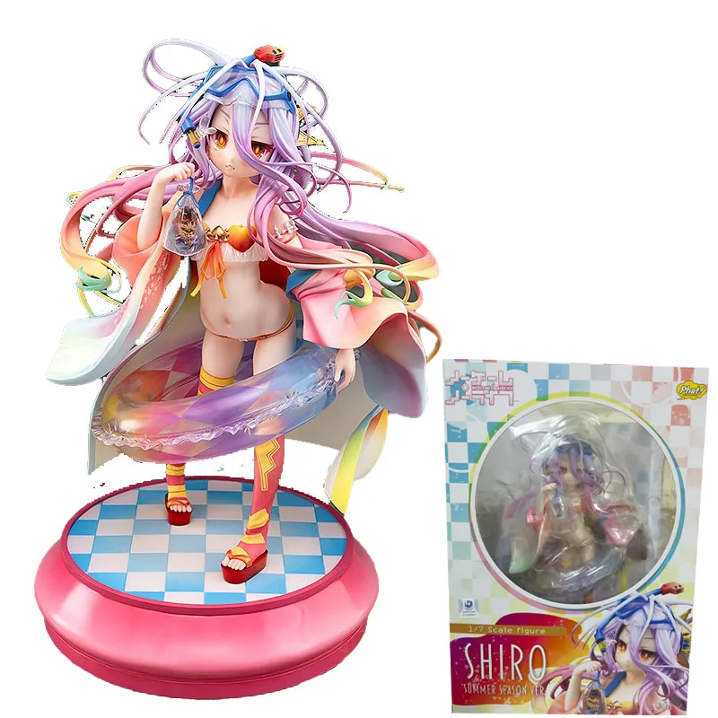 Stock 100% Original Phat Shiro No Game No Life Summer Season Ver 19cm PVC Anime Action Figure Model Collection Limited Gift Toys