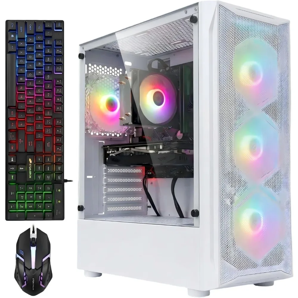 

Игровой настольный ПК: AMD Ryzen 5 5500 4.2ГГц, GeForce RTX 3050 6ГБ, 16ГБ DDR4, 1ТБ SSD, WiFi 6, BT 5.2, RGB-вентиляторы, Windows 11