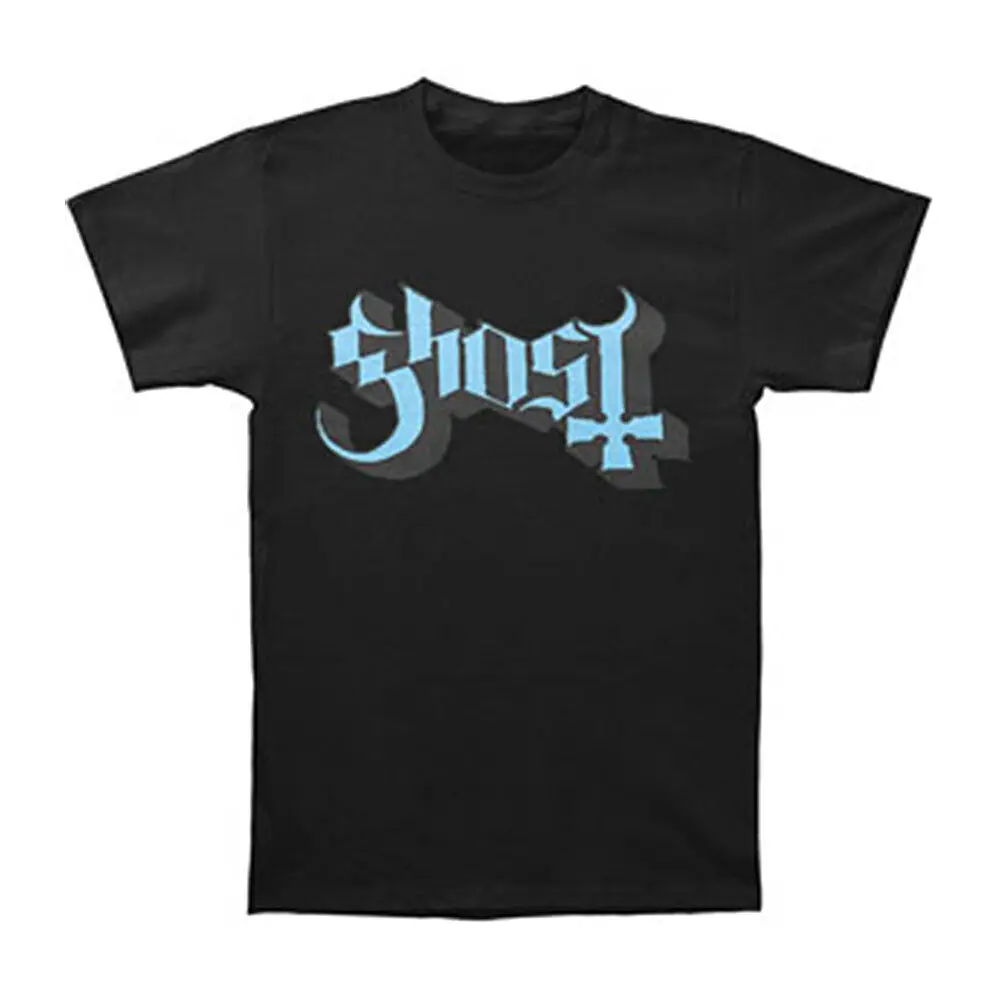 Men's Ghost Blue Grey Keyline Logo T shirt XX Large Black