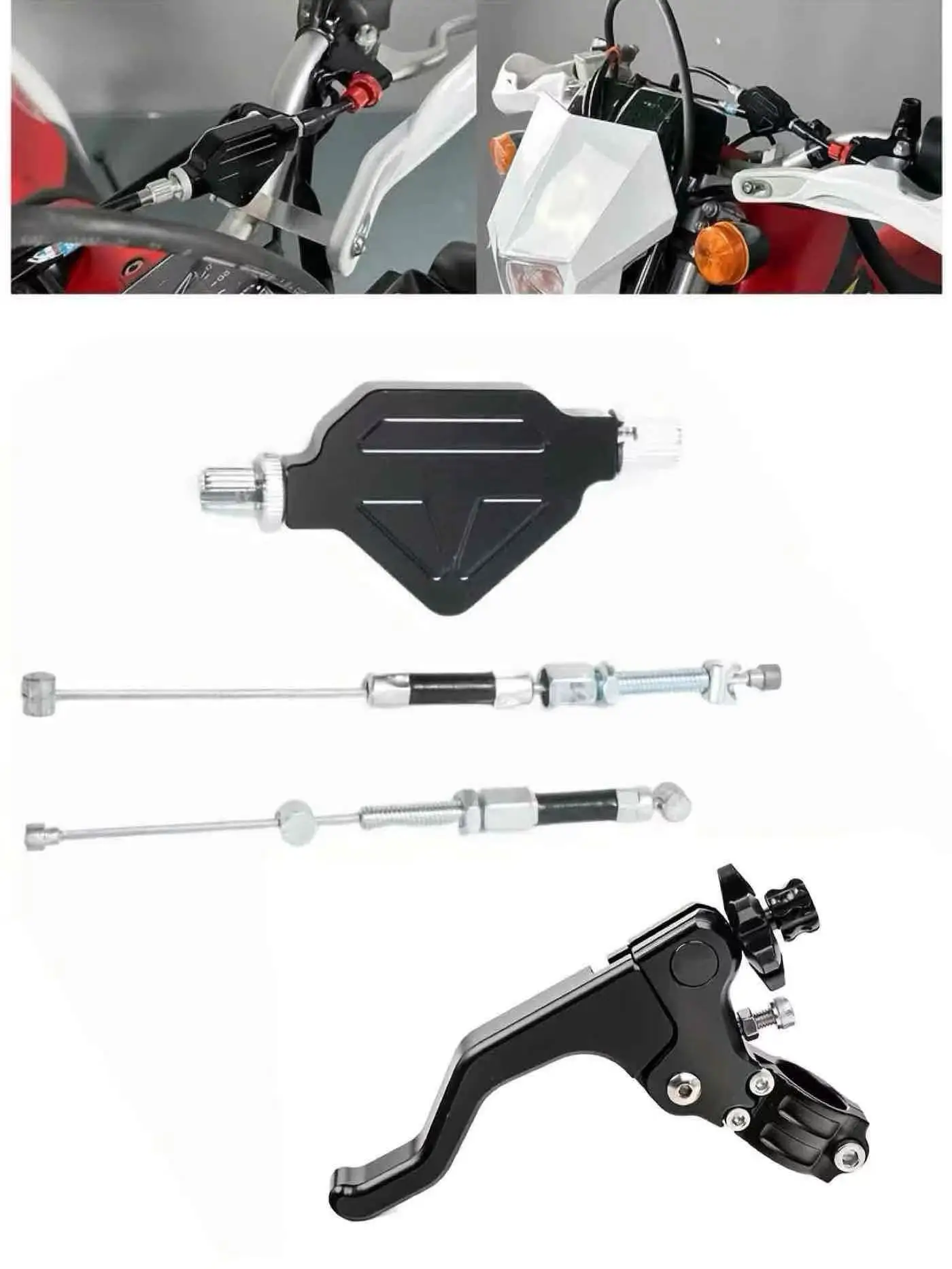 22MM Road Motorcycle Aluminium Korte Moeitebesparende Koppelingshendel voor ENDURO MX 50CC-500CC Crossmotor Koppelingshendel Set