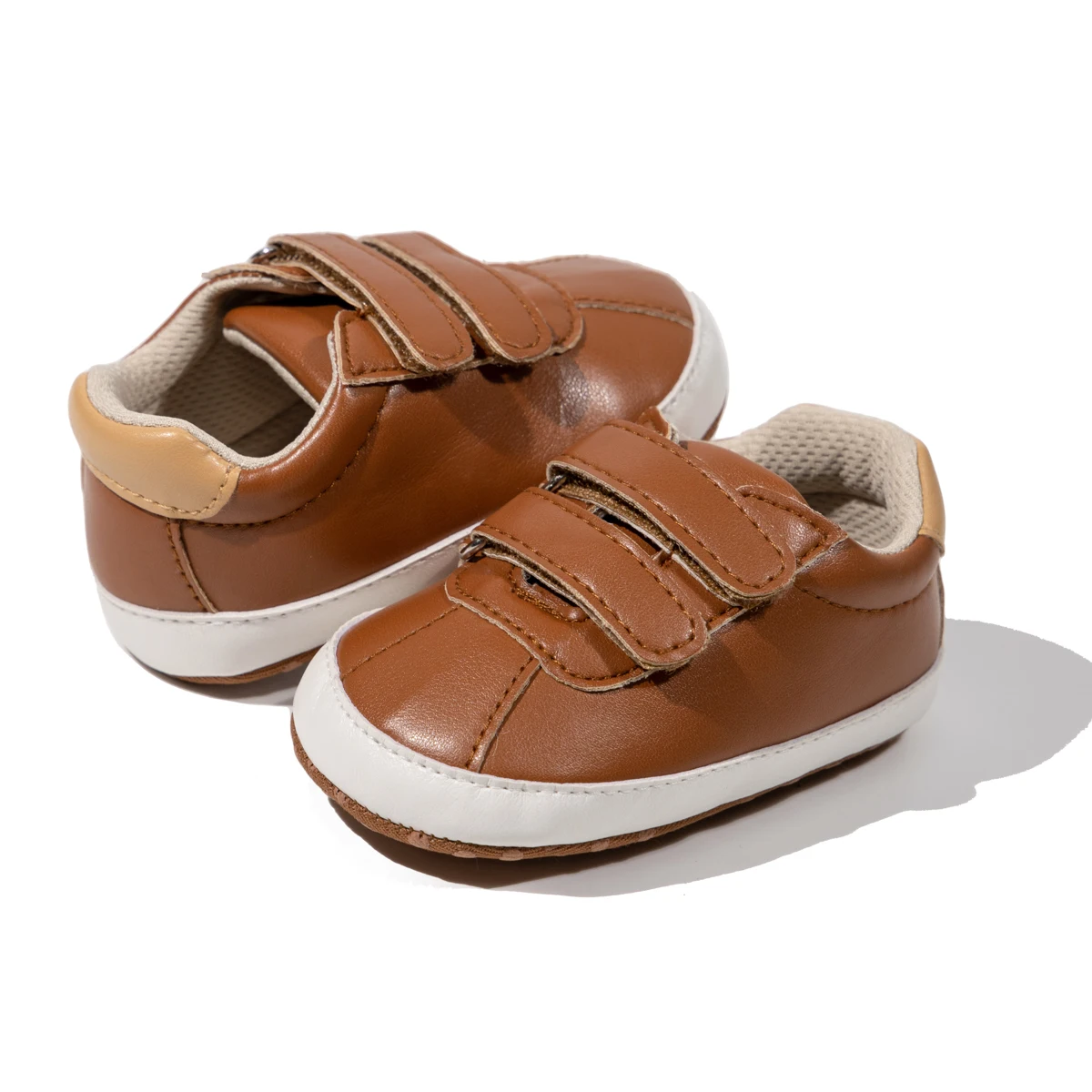 KIDSUN-tênis de sola de couro multicolor bebê menino e menina, sapatos infantis casuais, antiderrapantes, primeiros andadores, recém-nascidos