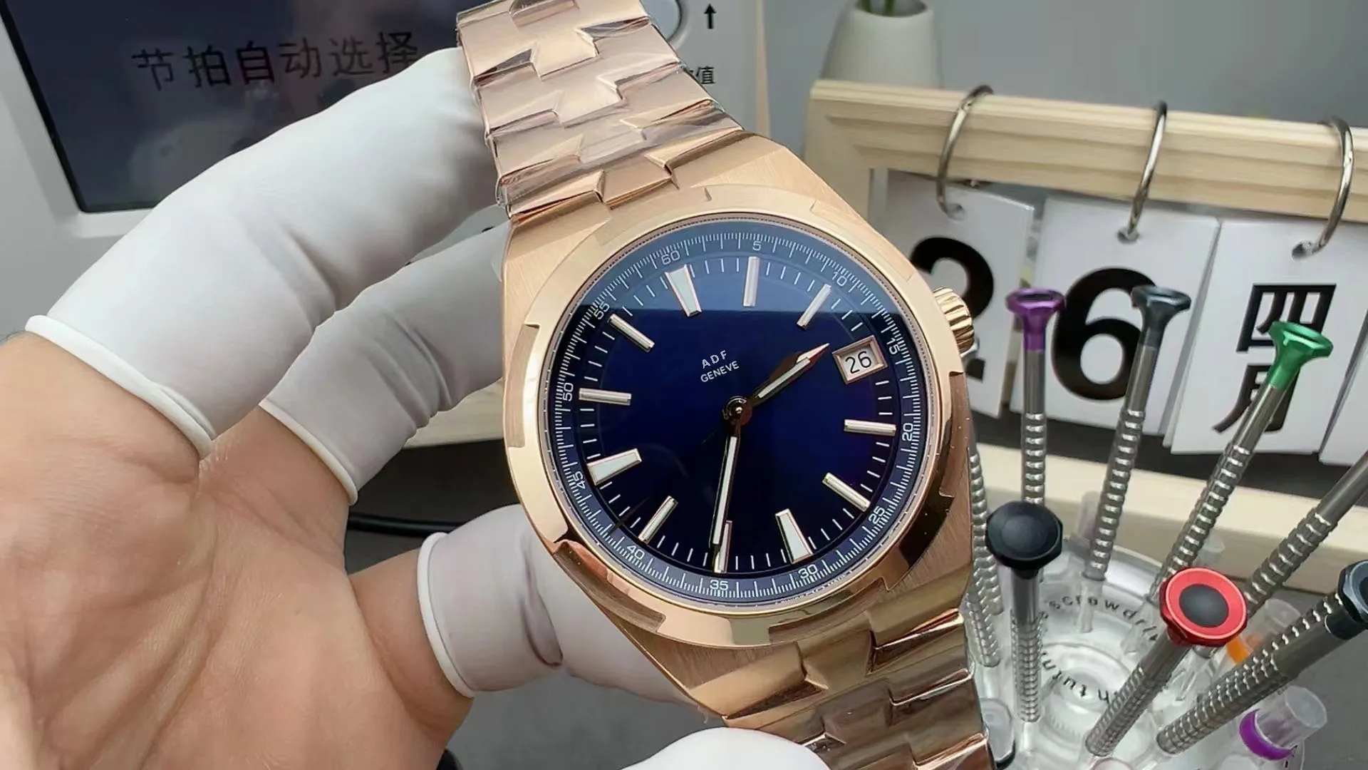 أفضل جودة في الخارج V4500 ساعة يد أوتوماتيكية بأفضل جودة للرجال مقاومة للماء للسباحة ضمان 3 سنوات