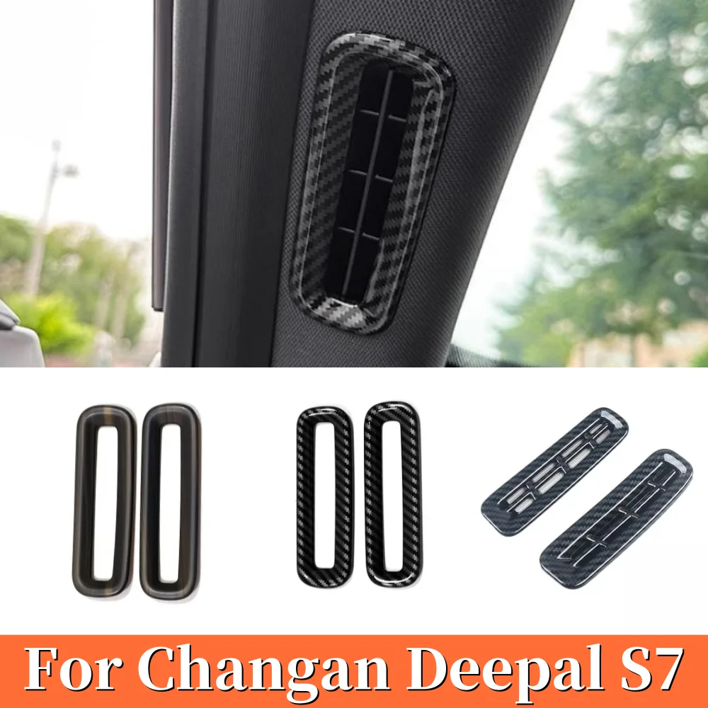 

ABS Car A-pillar air outlet Sticker air conditioning Vent Cover Trim styling Accessories Fit For Changan Deepal S7 2023 2024
