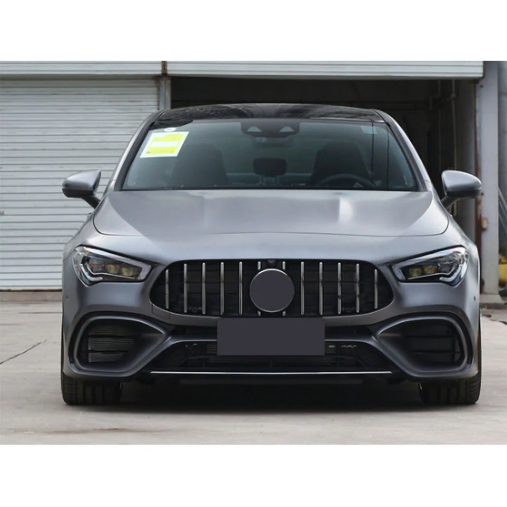 

CKMUUER ABS Front Bumper Lip for Mercedes Benz CLA Class C118 X118 AMG 2020-2023 Body Kits Bumper Cover Car Accessories Trims