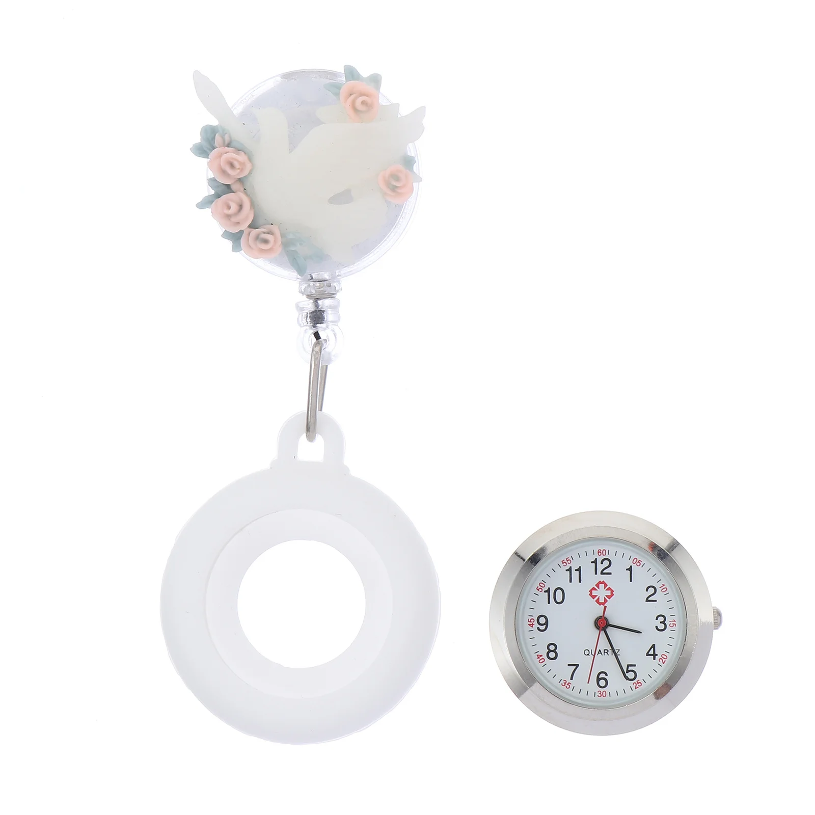 

Fashion Nurse Watch Women Medical Clip-on Pocket Watch Low Power Consumption Suitable Nursing Student Doctor Gifts