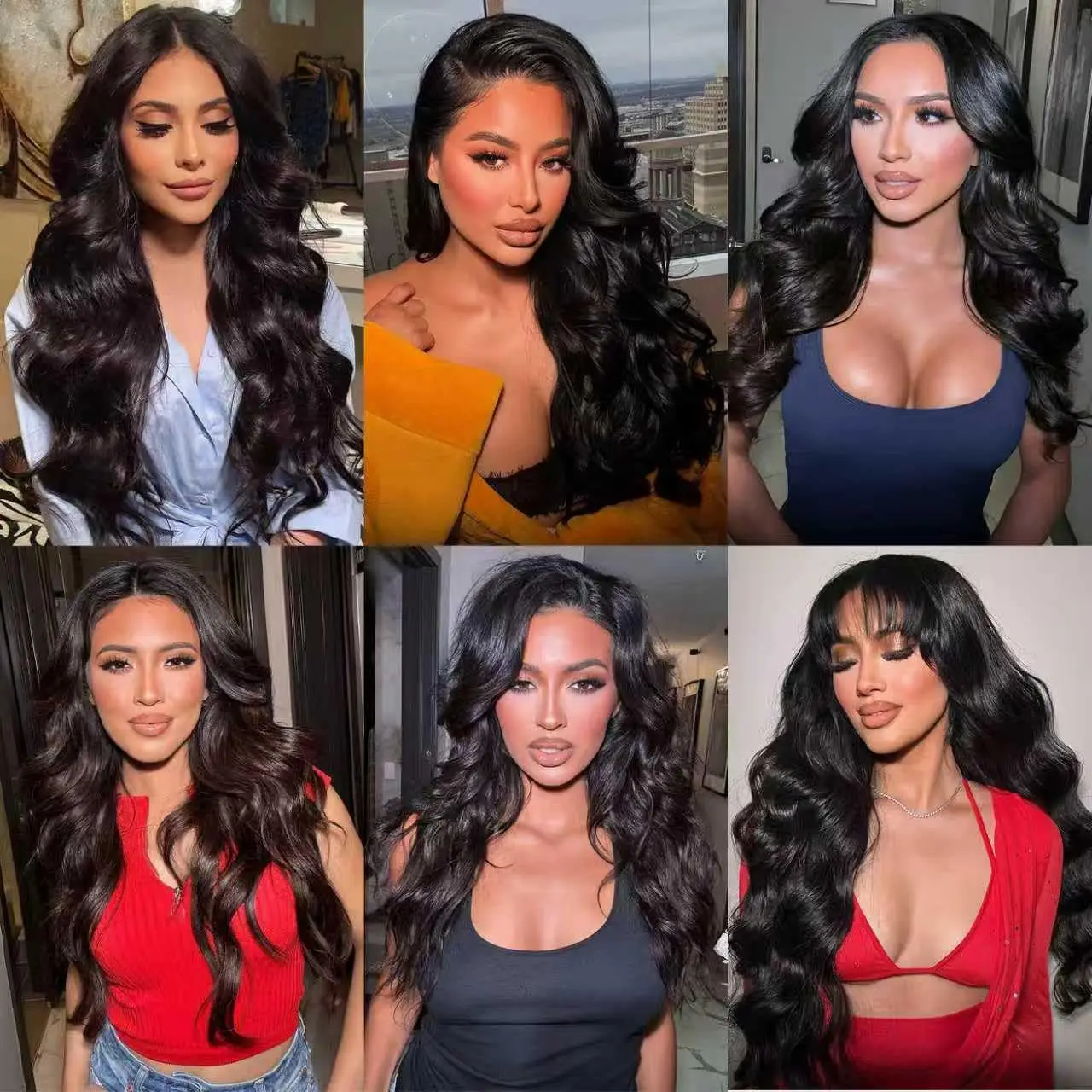 Body Wave Human Hair Bundles 14A  Remy Raw Virgin Jupade Extensions Bundle, Natural Black 10-34 Inch image 6