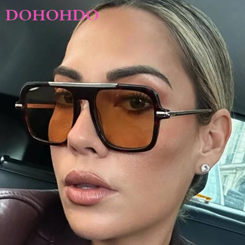 

2025 Popular Metal Legs Square Pilot Women Sunglasses Trend Luxury Classic Men Eyewear Outdoor Driving Travel Sunglasses UV400