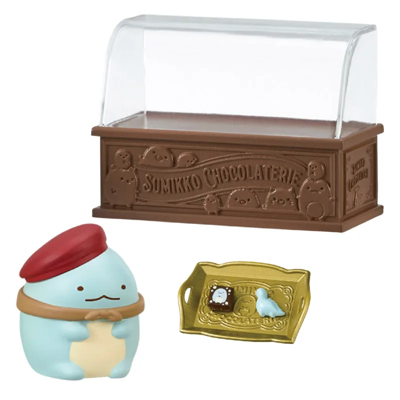 Re-Ment Chocolate Shop Dessert Personaggio d'azione animato Modello Giocattolo Regalo di compleanno Gioco di moda Decorazione da tavolo Scatola cieca