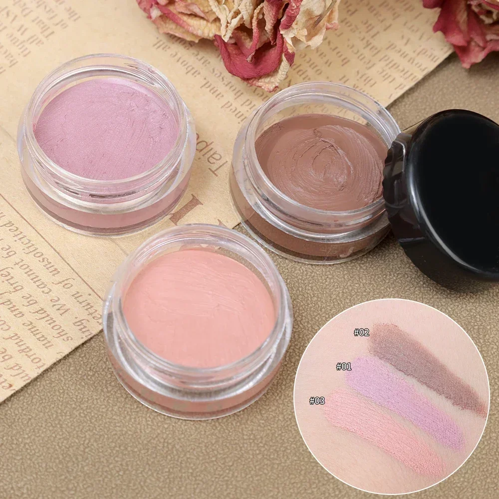 Matte Lidschatten creme Glitzer Pfirsich rosa lila erröten nackt braun Gesichts kontur wasserdicht dauerhafte Lidschatten Primer Basis Make-up