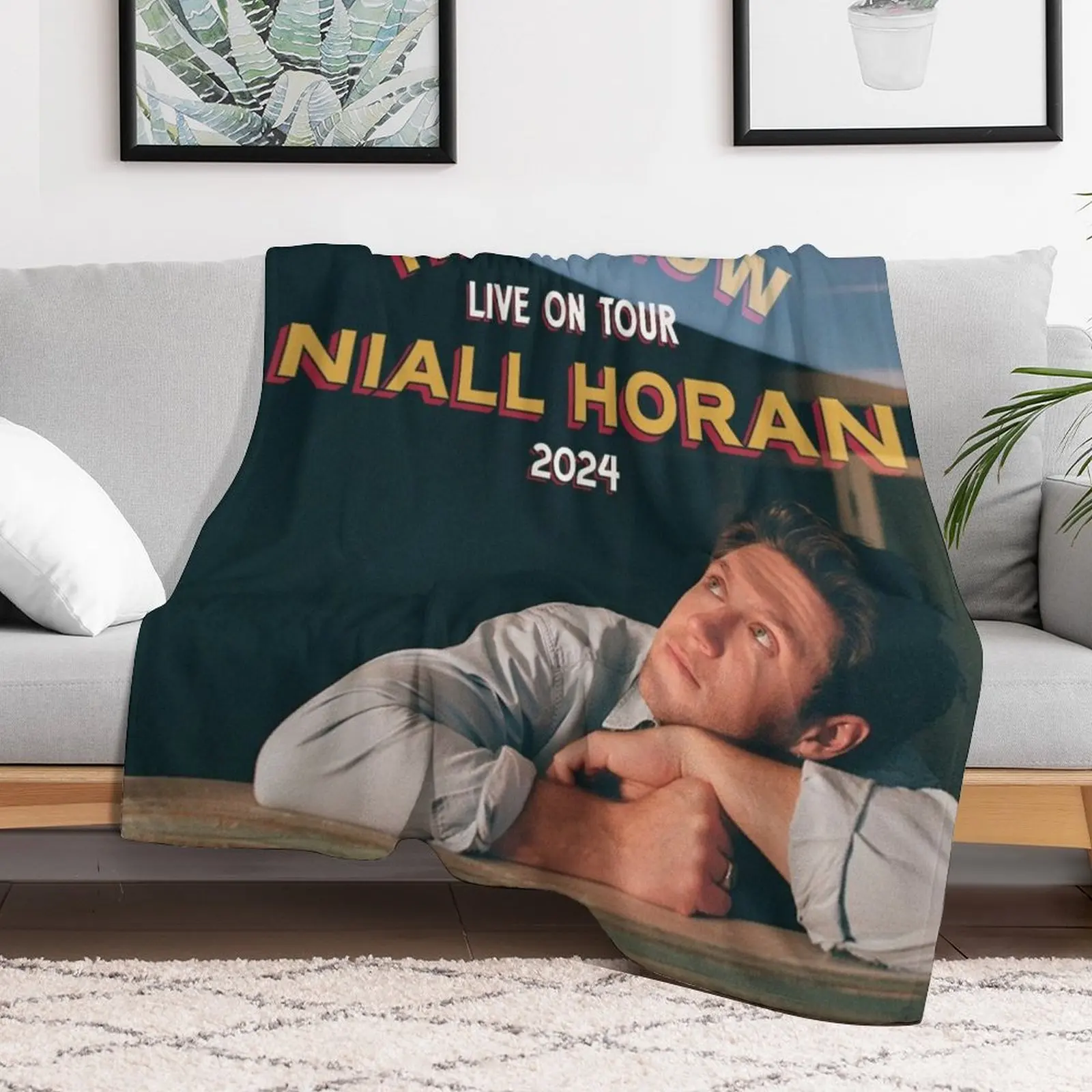 Naunl Niall heartbreak North American Tour 2021 Throw Blanket Thermals For Travel Soft Plush Plaid for sofa Blankets