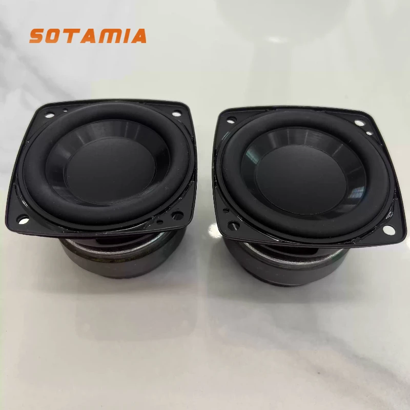 

SOTAMIA 2Pcs 2.75 Inch Audio Full Range Speaker 4 Ohm 30W HiFi Speaker Music Sound Power Loudspeaker for Bluetooth JBL Xtreme 2
