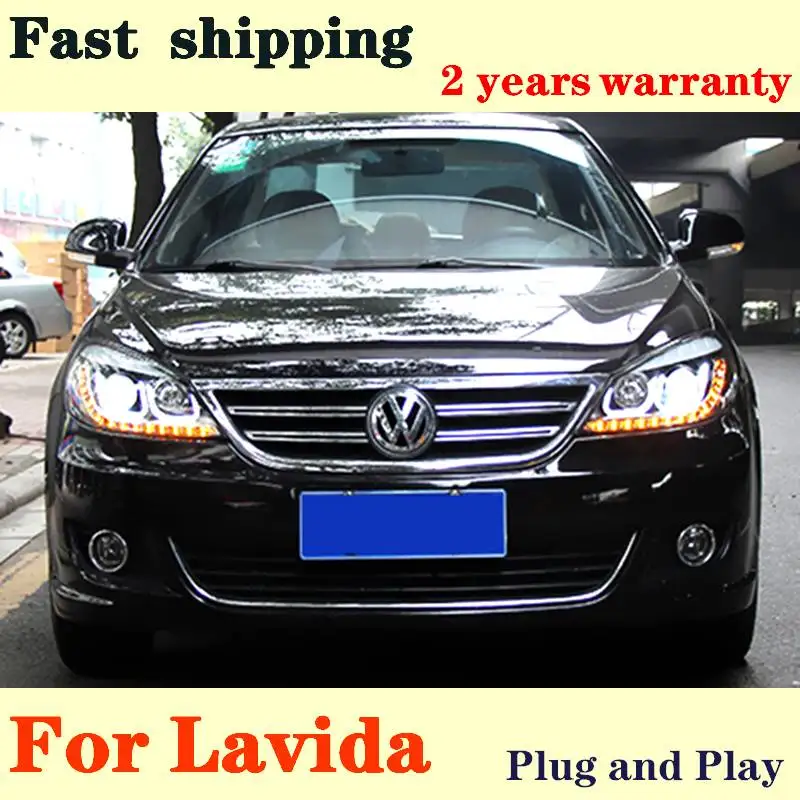 

Стайлинг автомобиля для фар VW Lavida 2008-2011 новая светодиодная фара Lavida светодиодный ная фара DRL Передняя фара светодиодный ная Ближний Дальний свет автомобильные аксессуары