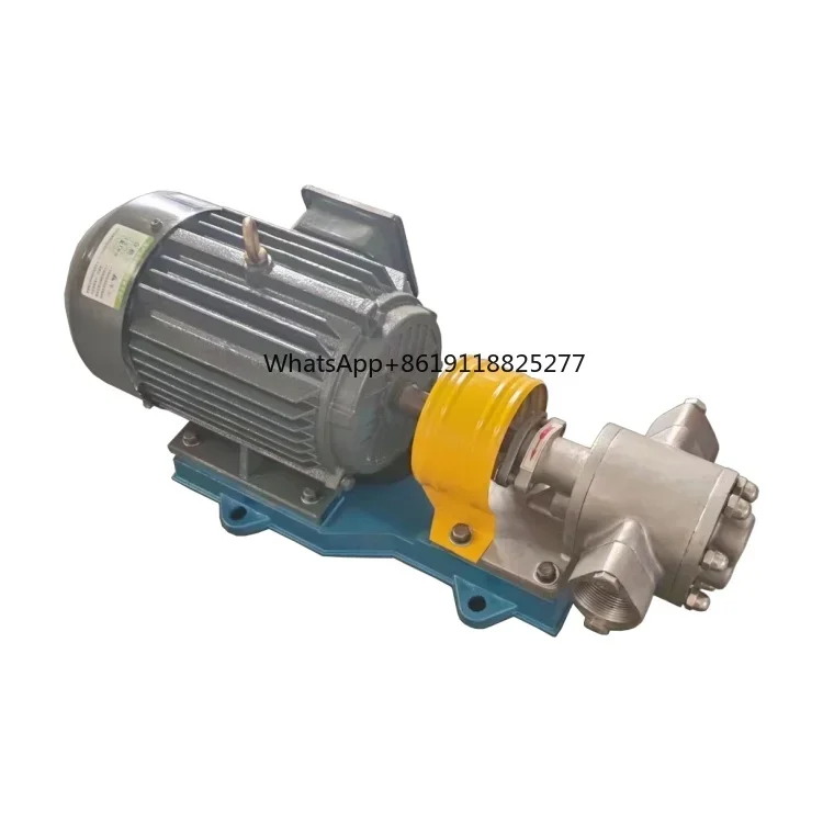 KCB Stainless Steel Gear Pump Corrosion-Resistant Sanitary Electric Pump with Low Pressure 12V Voltage OEM Customizable