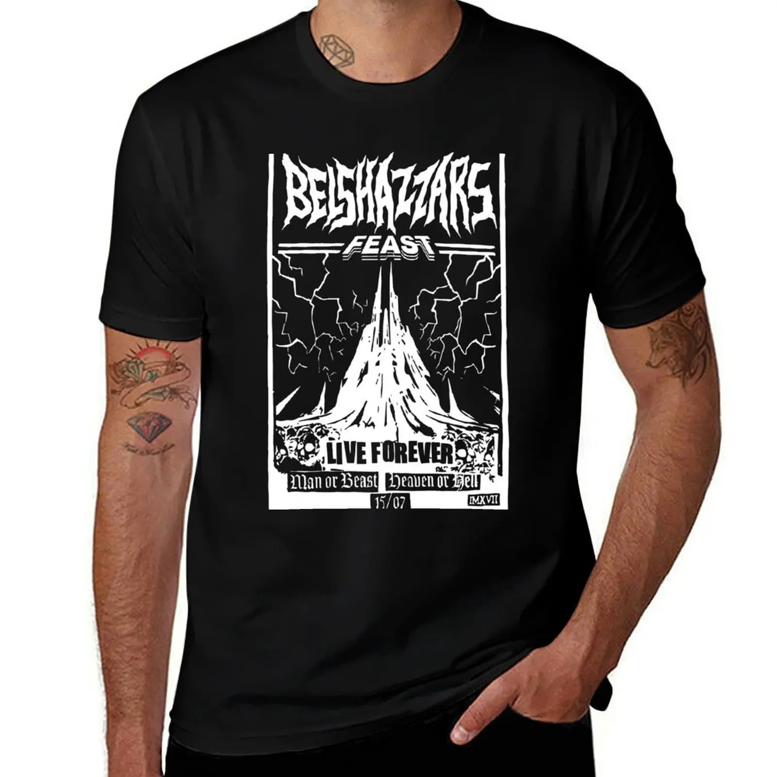 Belshazzar's Feast T-Shirt Work Utility Short Sleeve Shirt T-Shirt