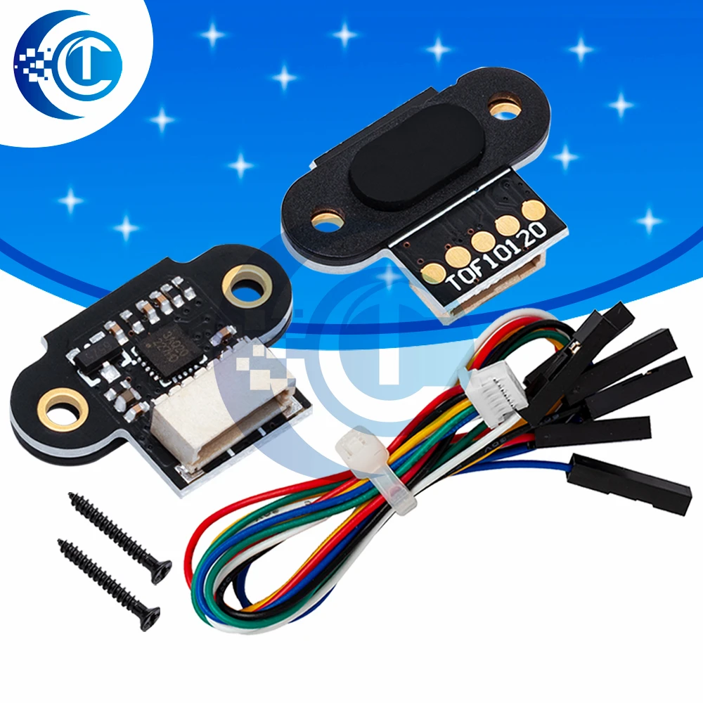 Range Sensor Module 10-180Cm Distance Sensor Tof10120 Distance Sensor Uart I2C Output 3-5V Rs232 Interface for Arduino