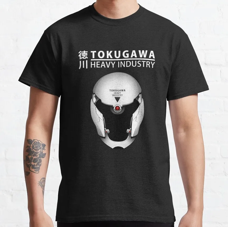 Grey Fox - Cyborg Ninja Skull MGSMetal Gear Solid Snake Kojima Video game Printed t-shirt plus size Mens graphic tshirts