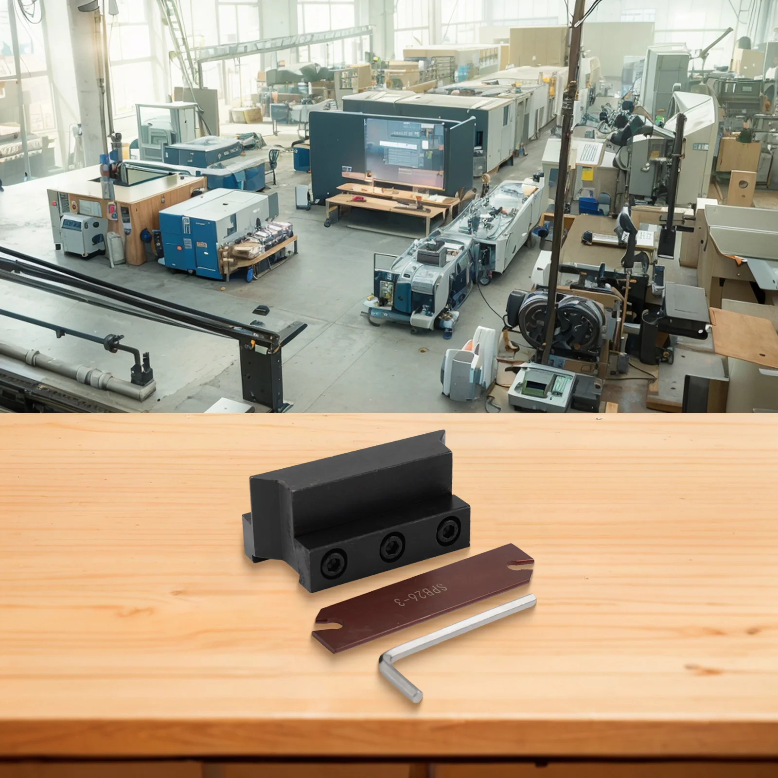 For Processing Block Tool Holder Slotting Industry 110mm for durable Holder SMBB2026 SPB326 Board Functional For