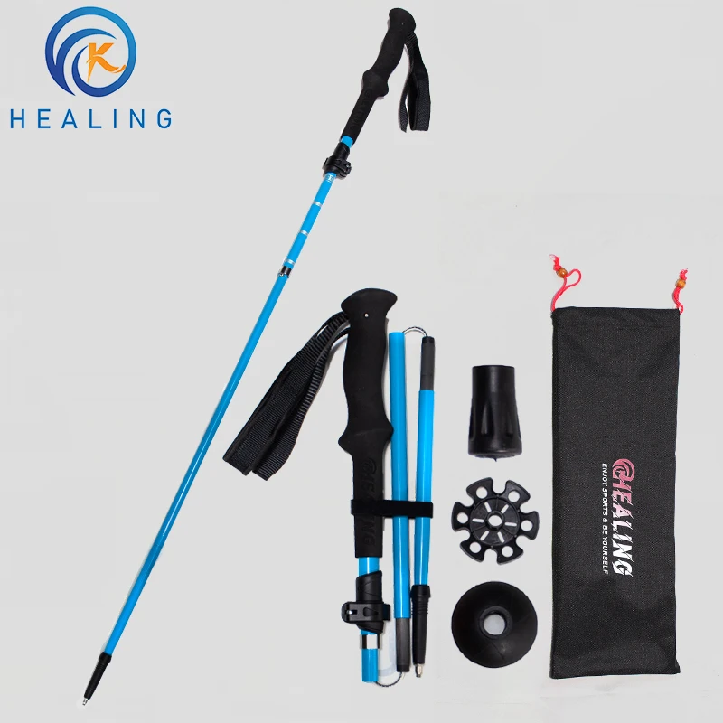 

5-Section Foldable Ultra-Light High-Strength Carbon Fiber Outdoor Mountaineering Equipment Cross-Country Walking Sticks