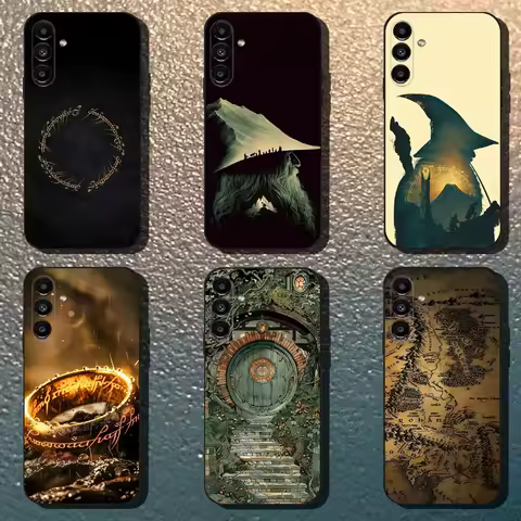 R-Rings Of The Lords Phone Case For Samsung Galaxy A13,A21s,A22,A31,A32,A52,A53,A71,A80,Soft Black Shell