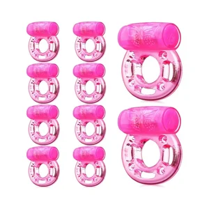 Anillo de polla vibrante vibrador vibrador anillo de pene con estimulador de clíotes juguetes sexuales íntimos hombres duradero anillo de vibradores más fuertes 10 mejores anillos de lengua de ventas vibrantes - №7