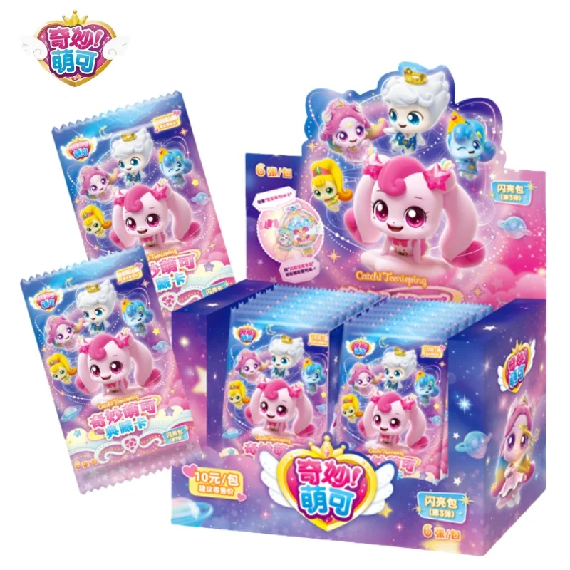 จับได้ไหม! การ์ดเกม Teenieping ซีซั่น 6 รุ่น Love Cute Card Shining Meteor UR Linkage ของสะสมและของขวัญ