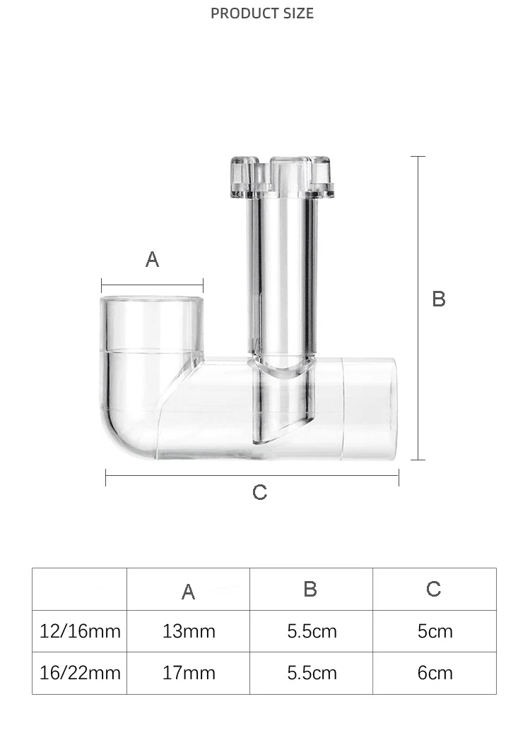 AQUAPRO Kunststoff Inflow Outflow Einlass Auslass Skimmer Lilie Aquarium Zubehör Tank Rohr Fisch Wasser Filtro Fishbowl Akvarium – Detail 2