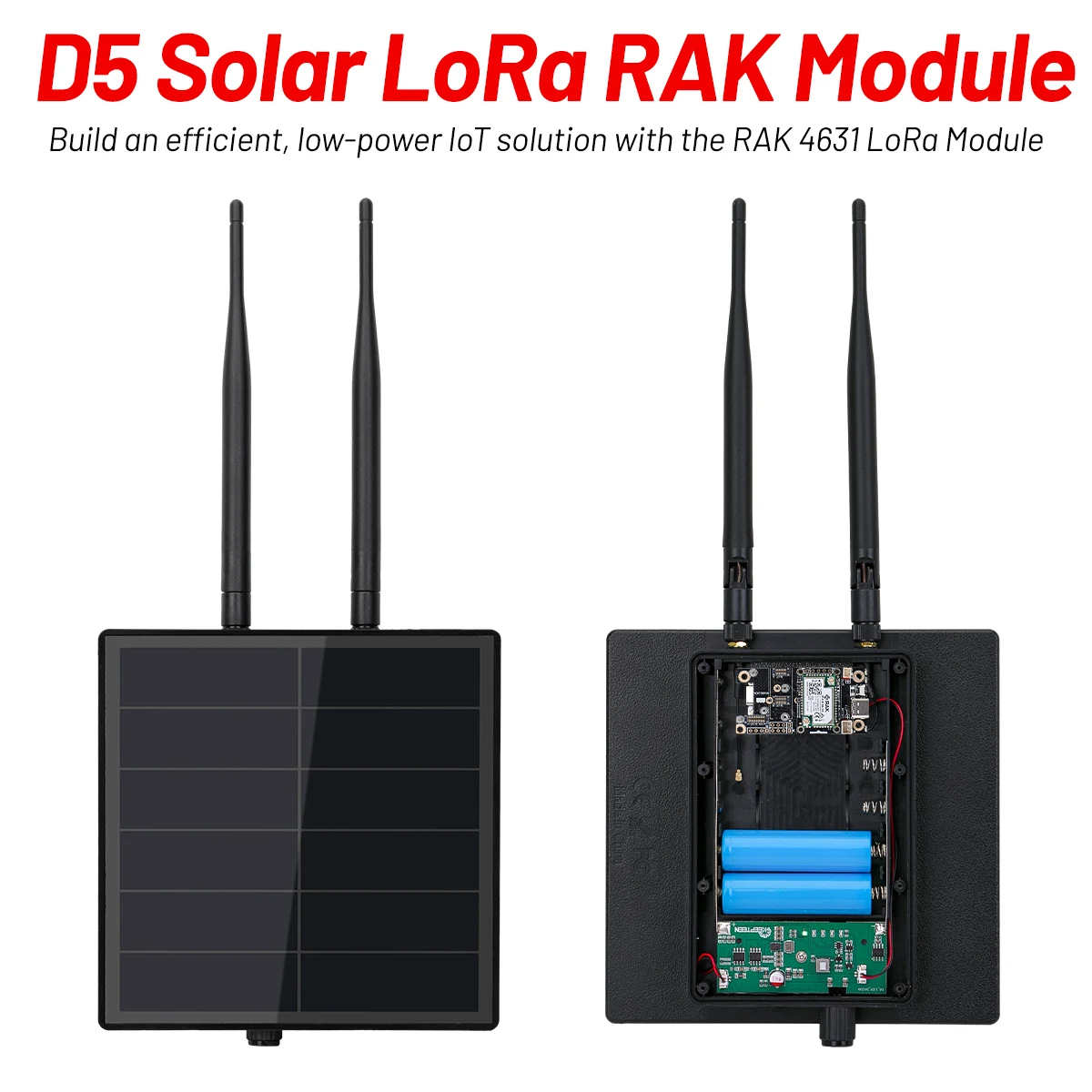 Mesh Repeater Knooppunt Wisblock Rak19007 Rak19003 Rak4630 Module 915 mhz 868 mhz 2.4g Lange Afstand Solar Lora voor Iot Gateway