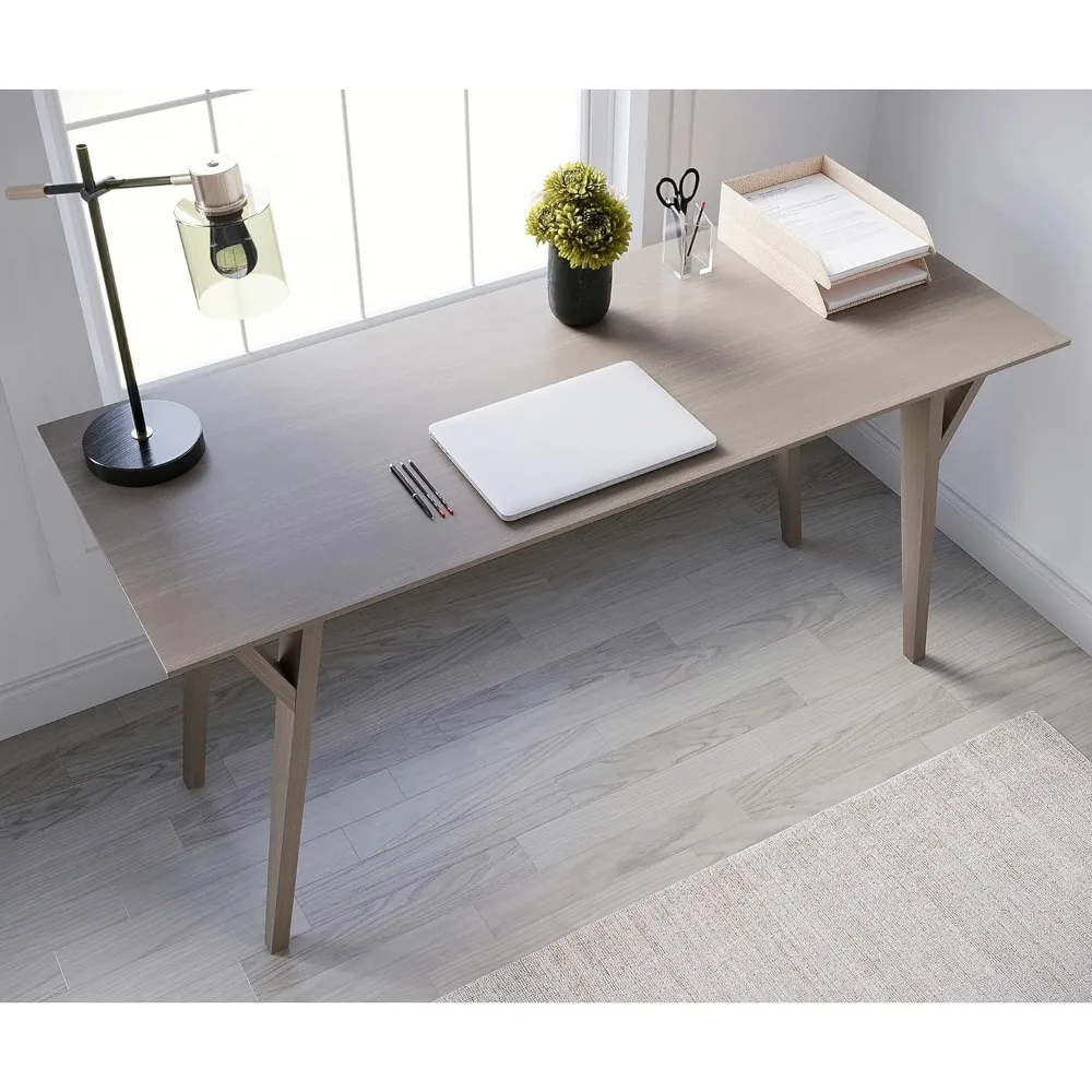 Realspace ®   Trezza 60" mit Schreibtisch, helle Eiche