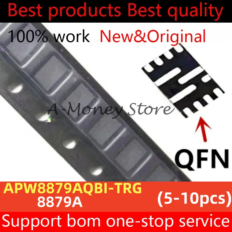 (5-10pcs)8879A APW8879AQBI-TRG APW8879AQBI APW8879A QFN-12