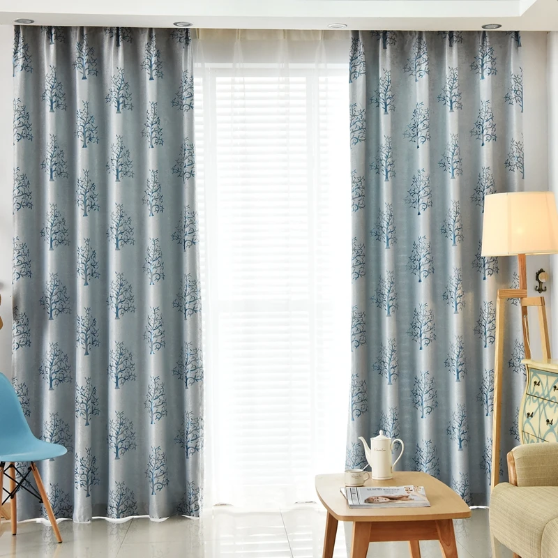 European Luxury Full Blackout Flannelette Curtains, Thickened Thermal Insulation, Bedroom French Window, Home Decoration