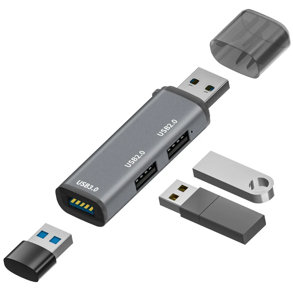 

USB-удлинитель 3,0 концентратор 3-портовый многопортовый мини-USB 3,0 сплиттер для ноутбука USB 3,0 удлинитель 3-портовый концентратор один на три порта док-станция