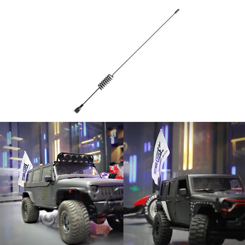 

Simulation Model Antenna Signal Line Flagpole Universal Mood Decoration for 1/10 RC Crawler Car Traxxas TRX4 Bronco AXIAL SCX10