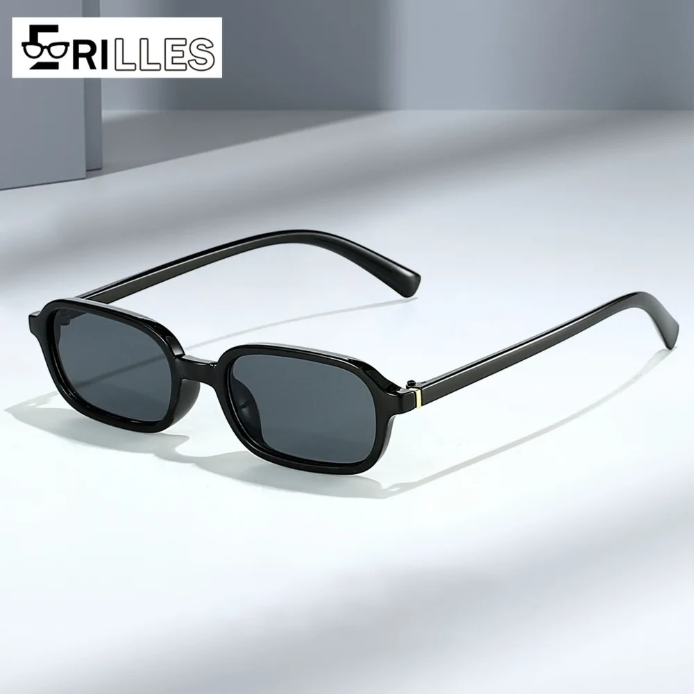 Sonnenbrille mit kleinem Rahmen, elliptisches UV400-Vollrahmen-Unisex-Design, modischer minimalistischer Stil für den täglichen Gebrauch, leichter Komfort