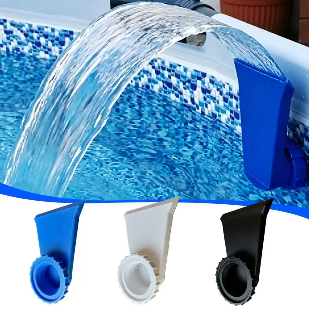 1 pièce Buse de fontaine cascade pour piscine, jet de pulvérisation à montage direct, en plastique durable, pour effet de pulvérisation cascade, accessoires