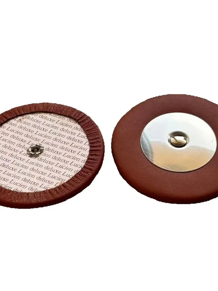 10 Pcs Goat Leather Saxophone Pads Set for Alto Tenor Soprano - Various Sizes with Metal Resonator