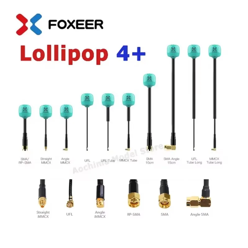 

2 шт. Foxeer антенна Lollipop 4 Plus 4 + FPV антенна 5,8G 2.6Dbi RHCP SMA RPSMA UFL MMCX FPV Omni LDS Антенна для FPV дрона