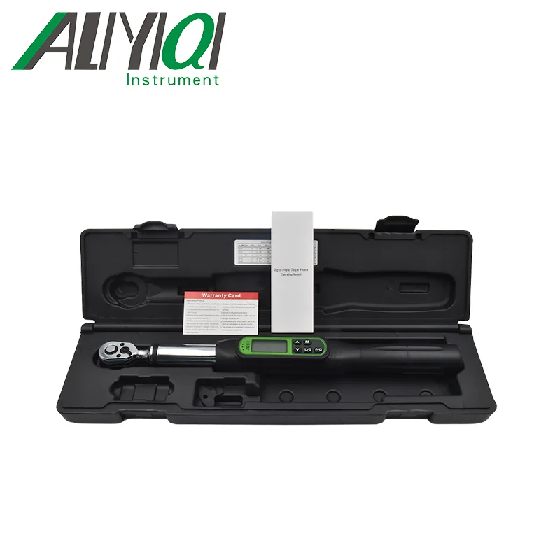 

ALIYIQI 3/8 приводной зуммер и четыре светодиодных фонаря, регулируемый цифровой динамометрический ключ, 2% точность, динамометрический инструмент для ремонта велосипеда, ключ