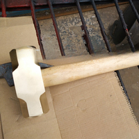 Brass Octagon Hammer Explosion-Proof Wooden Handle Hammer Hardware Tool Household Heavy Duty Professional Home Improvement Tools