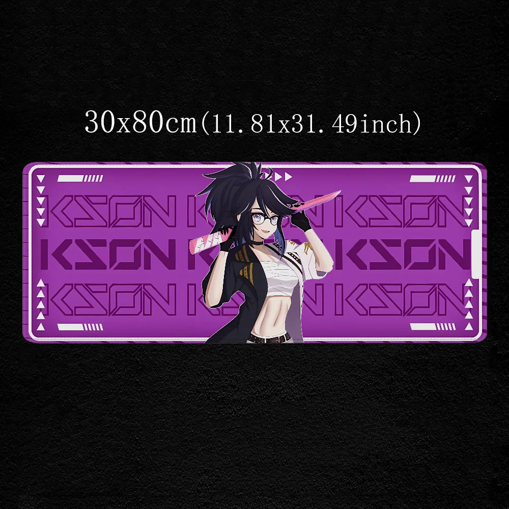 Mouse Pad Large VShojo Kson X V1 Tech Gaming Accessories Mousepad Anime Gamer Keyboard Desk Mat Pc Cabinet Games Computer Desks