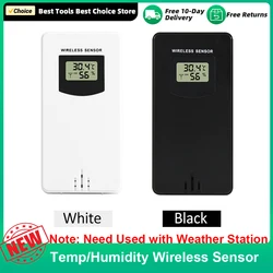 Temperature Humidity Wireless Sensor Hygrometer Electronic Digital Thermometer In/Outdoor Used with Weather Station For Home Use