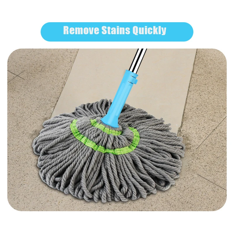 Self Wringing Mop for Wash Floor Squeeze Lazy Spin And Go Home Help Wet Dry Wiper Cleaning Tools Window Round Scrubber Tile