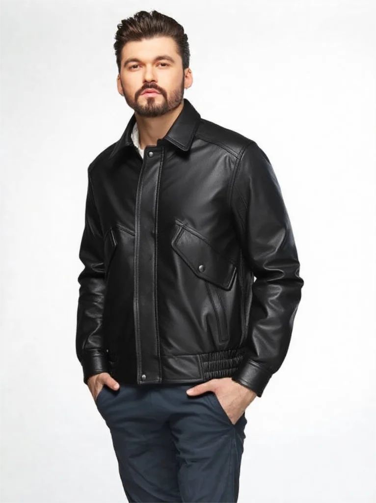 

Черная зимняя кожаная куртка для мужчин в стиле ретро, большие размеры 5XL, свободное кожаное пальто из натуральной яловой кожи с отложным воротником